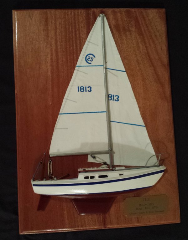 1976 Cal 25 Detailed Half Model